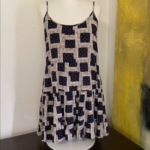 Bandana Paisley Scarf Print Beachy Eclectic Western Babydoll Mini Dress